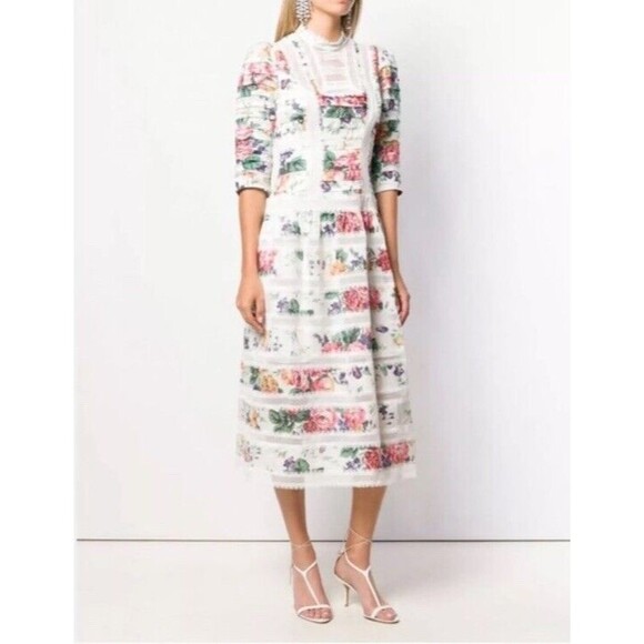 Nwot Zimmermann Allia Pinktuck Dress Size Au1